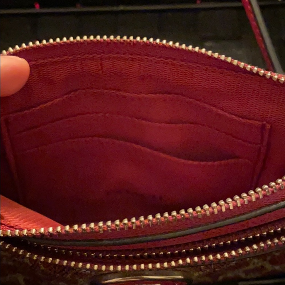 Red Coach Handbag - Picture 4 of 4
